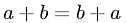 Commutative Property of Addition