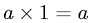 Multiplicative Identity