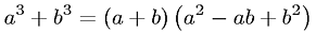 Sum of Cubes Factorization