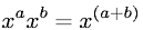 Addition of Exponents Rule