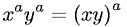 Distributive Property of Exponents