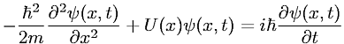 Time-dependent, one-dimensional Schr