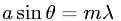 single-slit diffraction pattern points of zero intensity