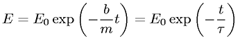 Energy change in a damped oscillation