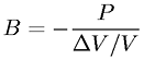 Bulk modulus defined