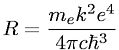 Rydberg constant