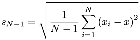 Unbiased Estimator of Populatoin Sample Variance